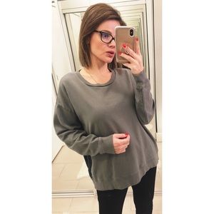 Closed Denim Silk Back Sweatshirt